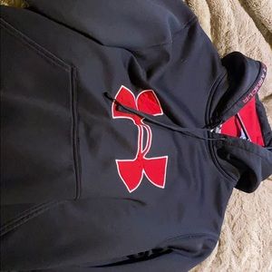 Black and red under armor hoodie